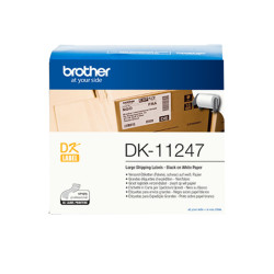 DK11247 BROTHER Etiquetas precortadas para envios grandes. 180 etiquetas blancas de 103 x 164 mm