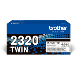 TN2320TWIN BROTHER pack de 2 cartuchos deToner negro de larga duracion tn2320twin/TN2320TWIN