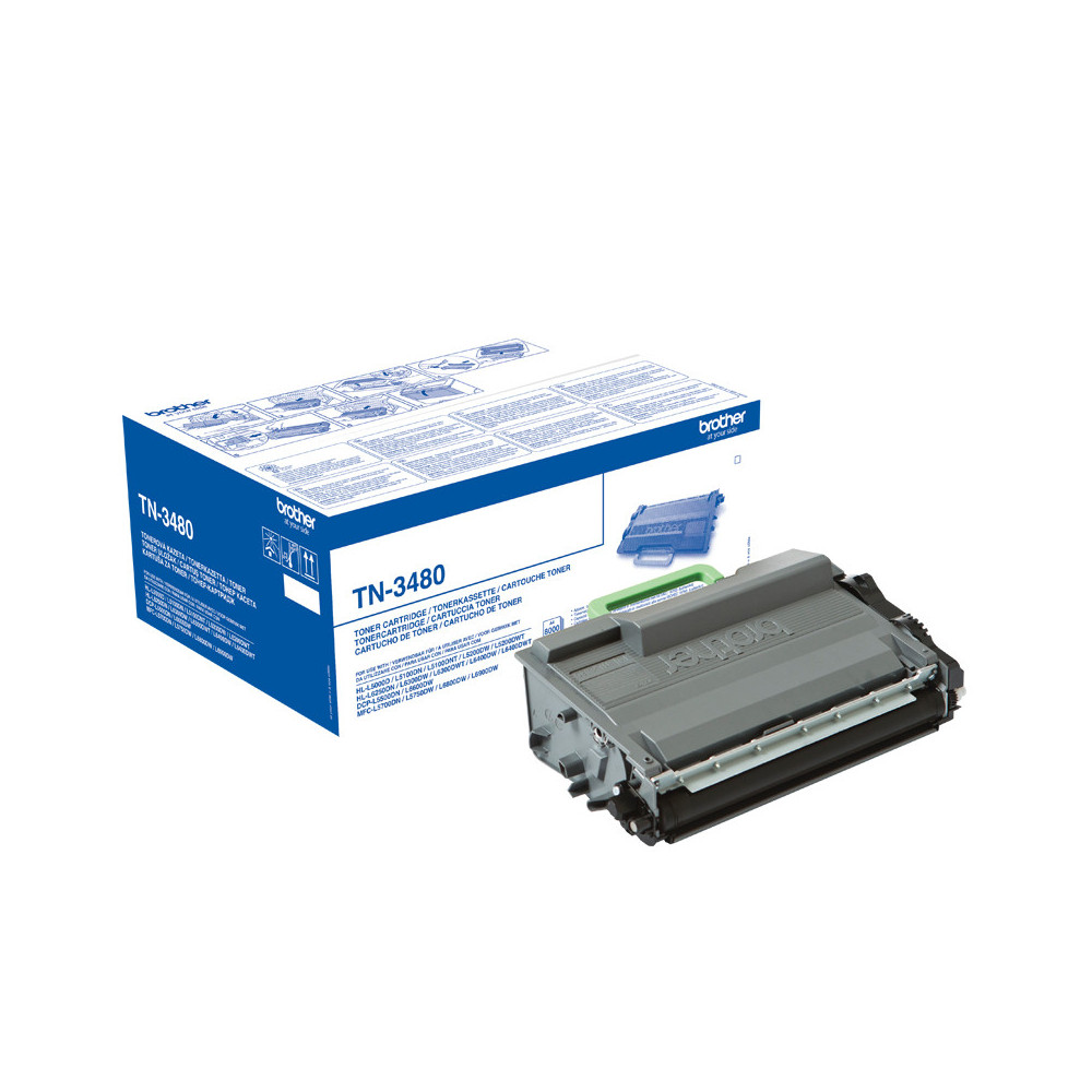 TN3480 BROTHER Toner negro MFCL5750/6300DW/MFCL6800DW/MFCL6900DW/HLL5100DN Toner 8.000Pag