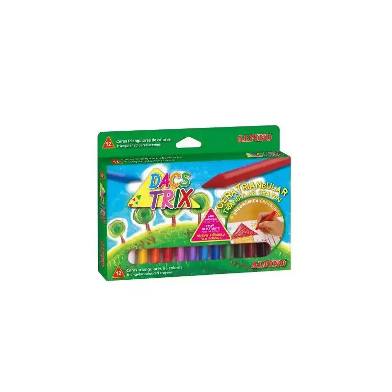 DA000125 DACS CERAS DACSTRIX 85MM COLORES SURTIDOS ESTUCHE 12 UD