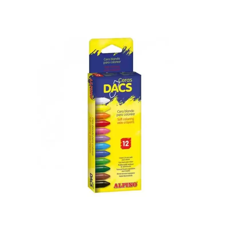 DA050290 DACS CERAS DACS 55MM COLORES SURTIDOS ESTUCHE 12 UD