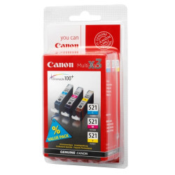 2934B011 Canon CARTUCHO RAINBOW PACK CLI-521/C/M/Y Pixma MP 620/630/980 IP/4600