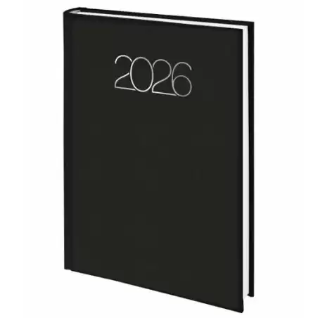 0D0758618 DEUSTO DIETARIO-D07 BASE 58-PREMIUM 14.5X20.5CM DP 618-NEGRO 2026