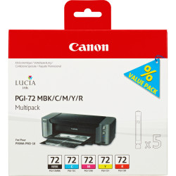 6402B009 CANON Cartucho PGI-72KIT-COL Pixma Pro 10 Kit MBK/C/M/Y/R