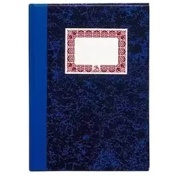 09981 DOHE CUADERNO CARTONÉ 80H CUARTO NATURAL RAYADO HORIZONTAL 70GR AZUL