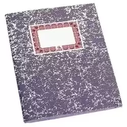 09987 DOHE CUADERNO CARTONÉ ÍNDICE RÚSTICA 24H CUARTO NATURAL GRIS CLARO