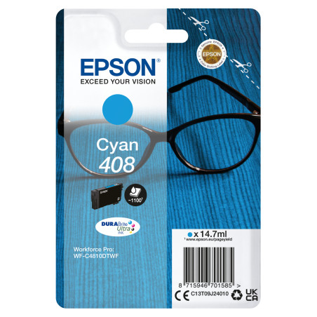 C13T09J24010 EPSON tinta Cyan Singlepack 408 DURABrite Ultra Ink