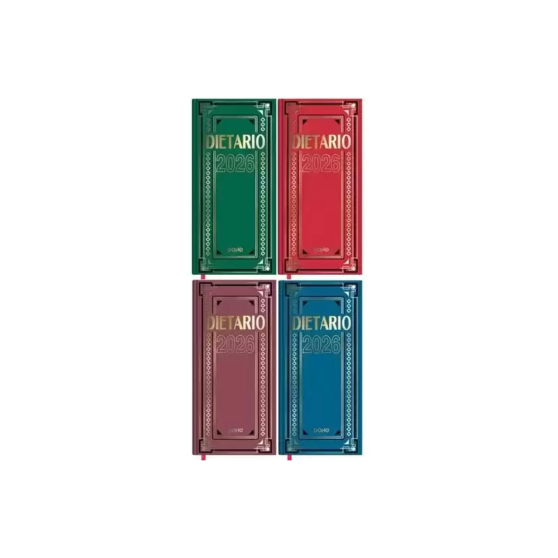 11151-2026 DOHE DIETARIO DOS TERCIOS 14.5X31CM DP CARTÓN GELTEX C/SURTIDOS 2026