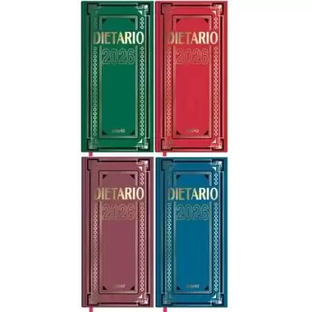 11151-2026 DOHE DIETARIO DOS TERCIOS 14.5X31CM DP CARTÓN GELTEX C/SURTIDOS 2026