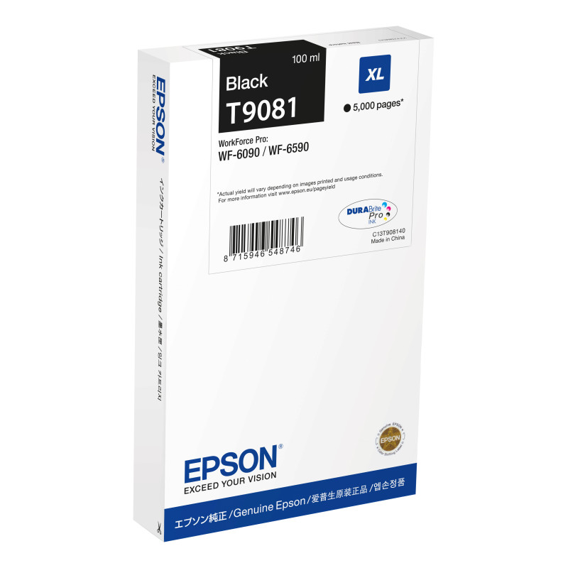 C13T908140 Epson WF-6590DWF/WF-6090DW Cartucho Negro XL