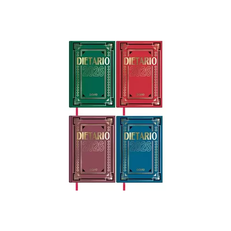 11152-2026 DOHE DIETARIO CUARTO 15X21CM DP CARTÓN GELTEX C/SURTIDOS 2026