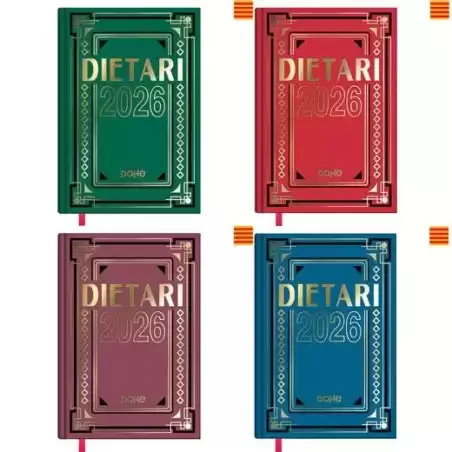 11157-2026 DOHE DIETARIO CUARTO 15X21CM DP CARTÓN GELTEX C/SURTIDOS 2026 CATALÁN