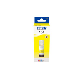 C13T00P440 EPSON tinta 104 EcoTank Yellow ink bottle