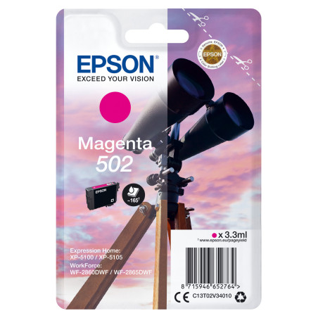 C13T02V34010 EPSON Singlepack Magenta 502 Ink
