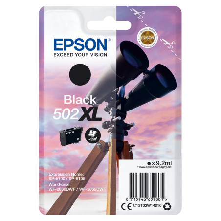 C13T02W14010 EPSON Singlepack Black 502XL Ink