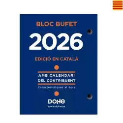 11604-2026 DOHE BLOQUE BUFETE ANUAL 8.5X11CM CATALÁN 2026