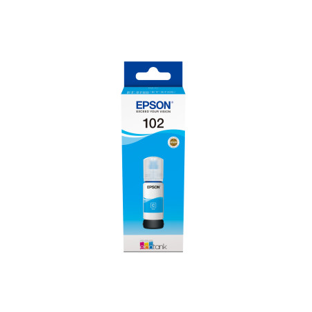 C13T03R240 EPSON 102 EcoTank Cyan Ink Bottle ET-2700/ ET-2750/ET-3700 /ET-3750 /ET4750