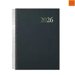 12735-2026 DOHE AGENDA ANUAL SEGOVIA ESPIRAL 14X20CM DP NEGRO 2026 CATALÁN