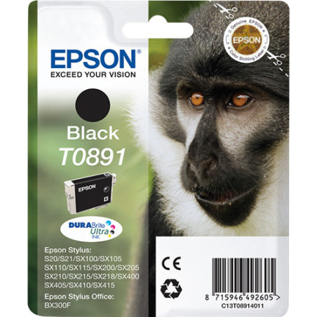 C13T08914011 Epson Stylus S20/SX105/SX205/405 Cartucho Negro