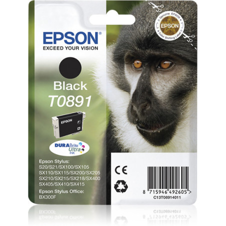 C13T08914021 Epson Stylus S20/SX105/SX205/405 Cartucho Negro (Radiofrecuencia + acoustic magnetic)