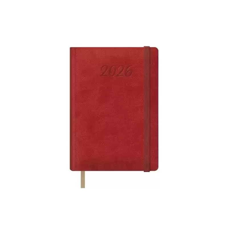 12879-2026 DOHE AGENDA ANUAL SAMBA 15X21CM DP CIERRE C/GOMA ROJO 2026