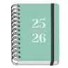 51783 DOHE AGENDA ESCOLAR GRAMMAR A6 ESPIRAL DOBLE DP TAPA PP VERDE 2025-2026