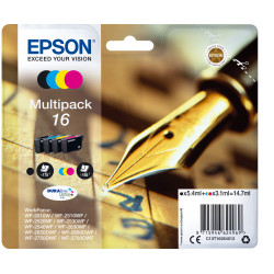 C13T16264022 Epson DURABrite Ultra Ink Cartucho 16 Multipack 4 colores (Blister+ Alarma acustico/Radiofrecuencia)