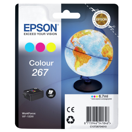 C13T26704010 EPSON Singlepack Colour WF-100W 267 ink cartridge