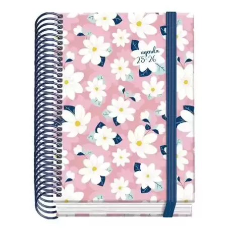 52049 DOHE AGENDA ESCOLAR PRIME A6 ESPIRAL DP CAMOMILLE 2025-2026