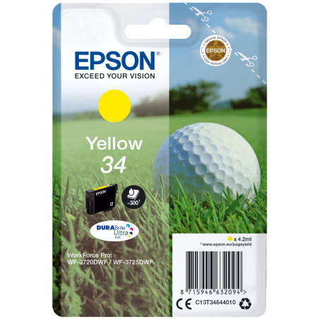 C13T34644010 EPSON Singlepack Yellow 34 DURABrite Ultra Ink