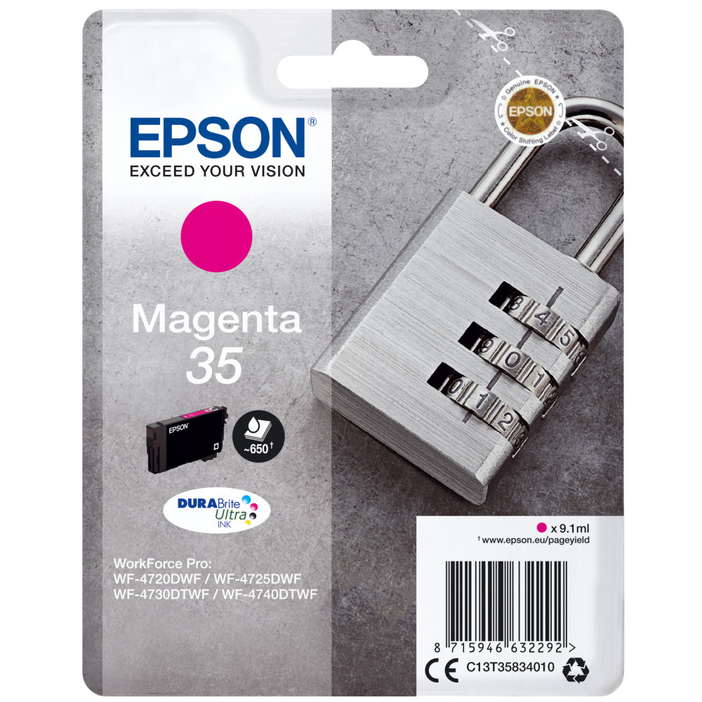 C13T35834020 EPSON Singlepack Magenta 35 DURABrite Ultra Ink