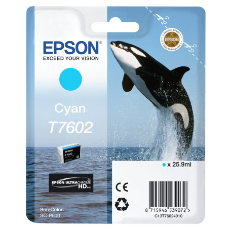 C13T76024010 EPSON SURECOLOR SC-P600 Cartucho Cian