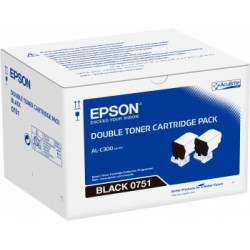 C13S050751 EPSON Doble pack tóner Negro AL-C300