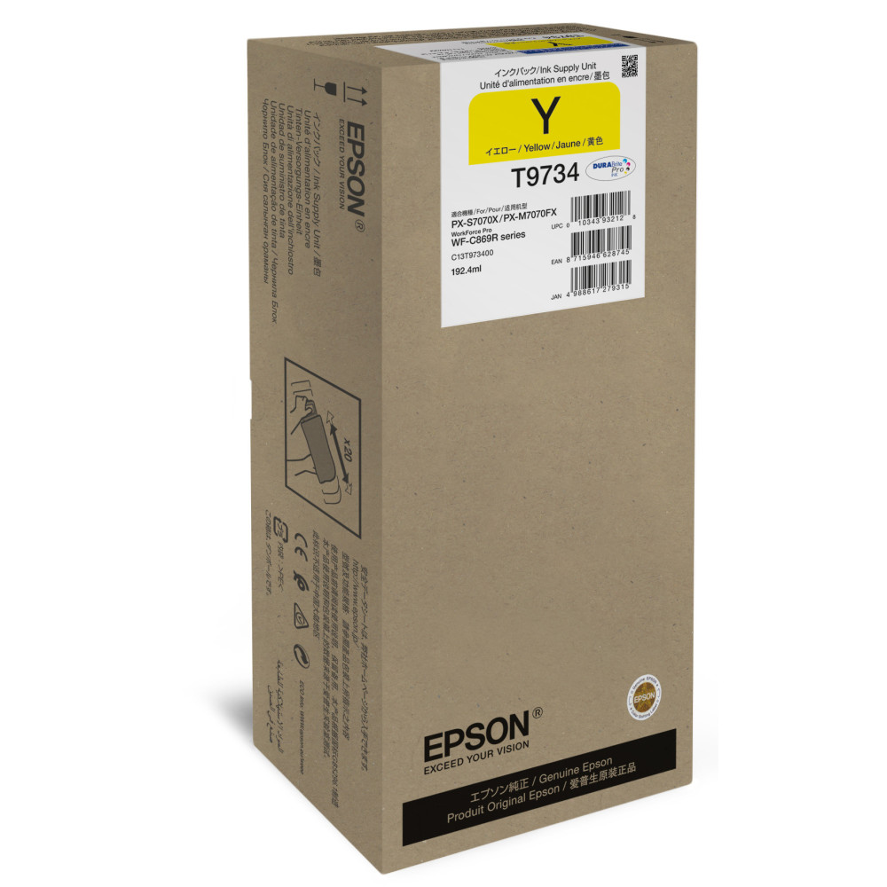 C13T97340N EPSON WorkForce Pro WF-C869R Yellow XL Ink Supply Unit
