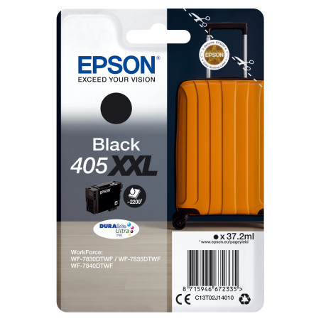 C13T02J14010 EPSON Singlepack Black 405XXL DURABrite Ultra Ink