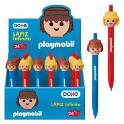 79728 DOHE LÁPIZ INFINITO CON CUERPO DE PLÁSTICO Y GRIP DE CAUCHO SURTIDO EXPOSITOR 24 UD