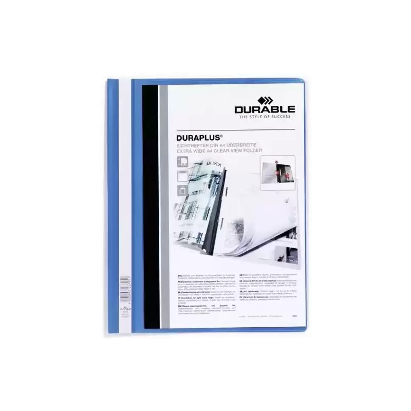 257906 DURABLE CARPETA DE PRESENTACIÓN DOSSIER FÁSTENER DURAPLUS A4 AZUL -25 UD-