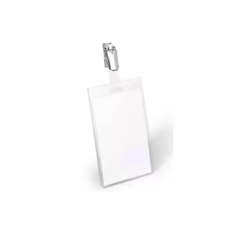 800219 DURABLE PORTANOMBRES PARA IDENTIFICACIÓN 90X60MM CON CLIP GIRATORIO PACK 25 UD