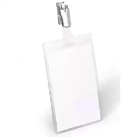 800219 DURABLE PORTANOMBRES PARA IDENTIFICACIÓN 90X60MM CON CLIP GIRATORIO PACK 25 UD