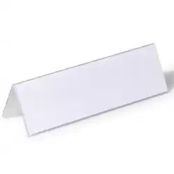 805219 DURABLE PORTANOMBRES DE MESA 61X210MM TRANSPARENTE