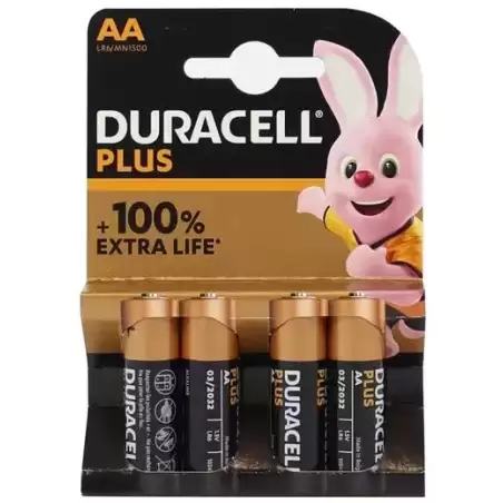 940279 DURACELL PILAS POWER PLUS LR06 ALCALINAS AA 1.5V PACK-4