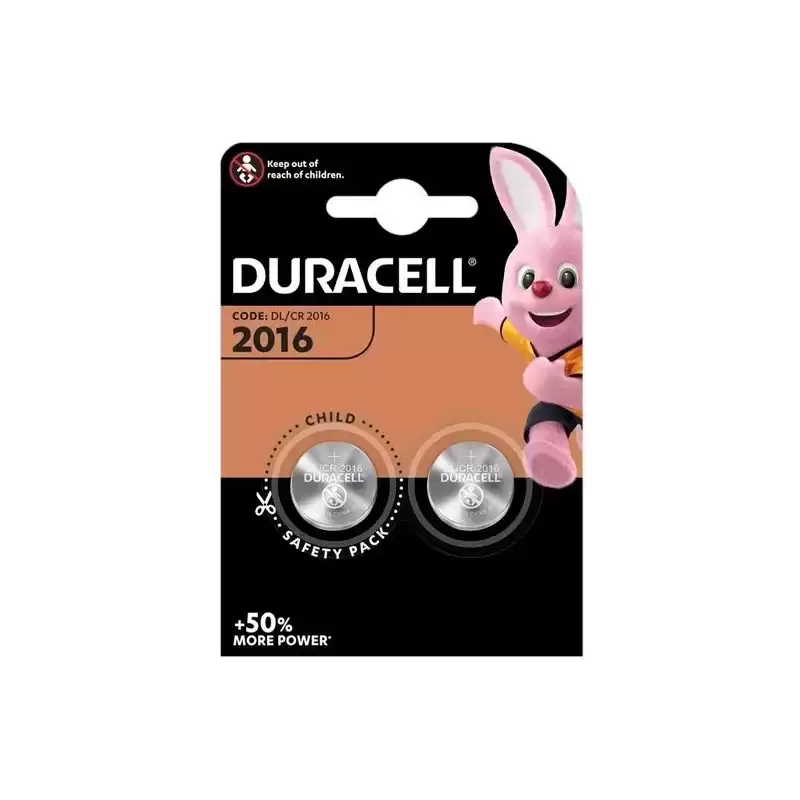 DL/CR2016 DURACELL PILA BOTÓN CR2016 3V -BLISTER 2U-