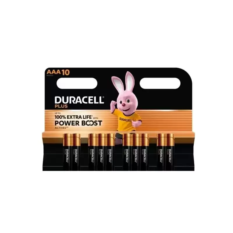 DPBLR3B10 DURACELL PILAS PLUS POWER BOOST LR03 ALCALINAS AAA 1.5V BLISTER 10