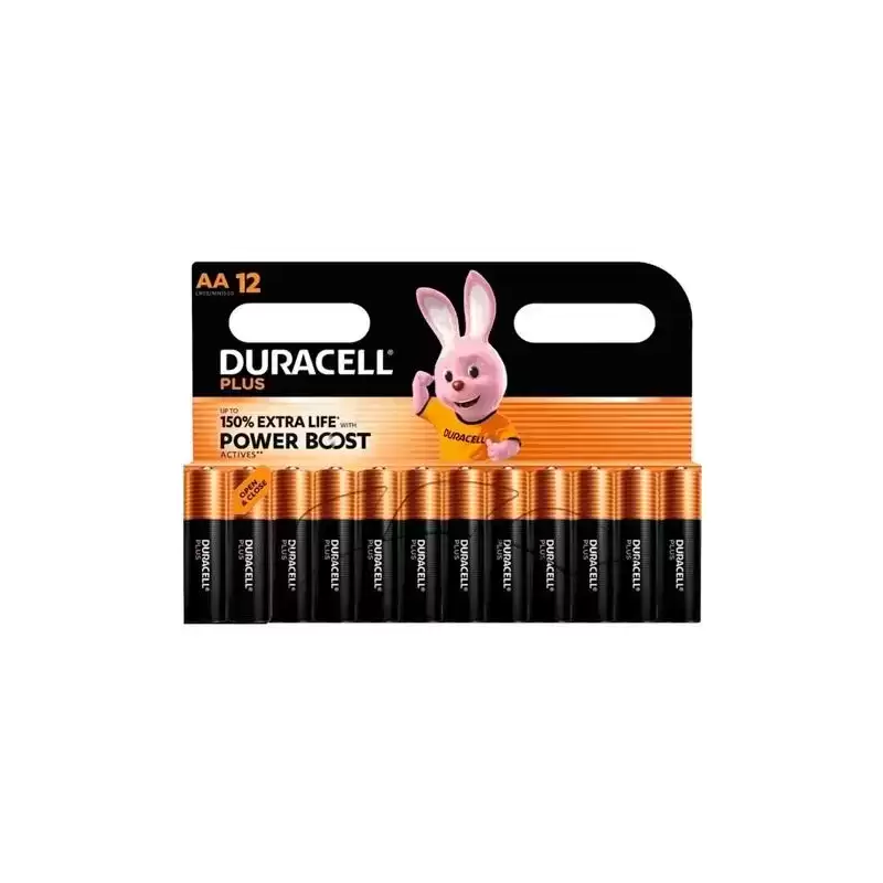 DPBLR6B12 DURACELL PILAS PLUS POWER  BOOST LR06 ALCALINAS AA 1.5V BLISTER 12
