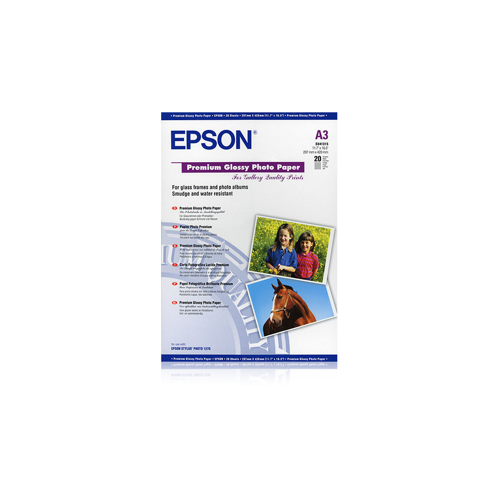 C13S041315 Epson Papel Premium Glossy Photo 255g