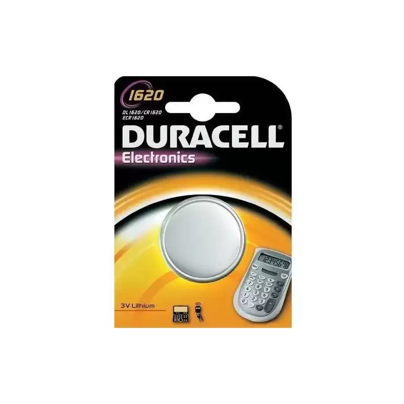DRB1620 DURACELL PILAS PLANAS DE LITIO 3V - CR1620 BLISTER 1 UNIDAD