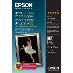 C13S041943 Epson Papel Ultra Glossy Photo Paper 10x15cm (50 hojas)300gr