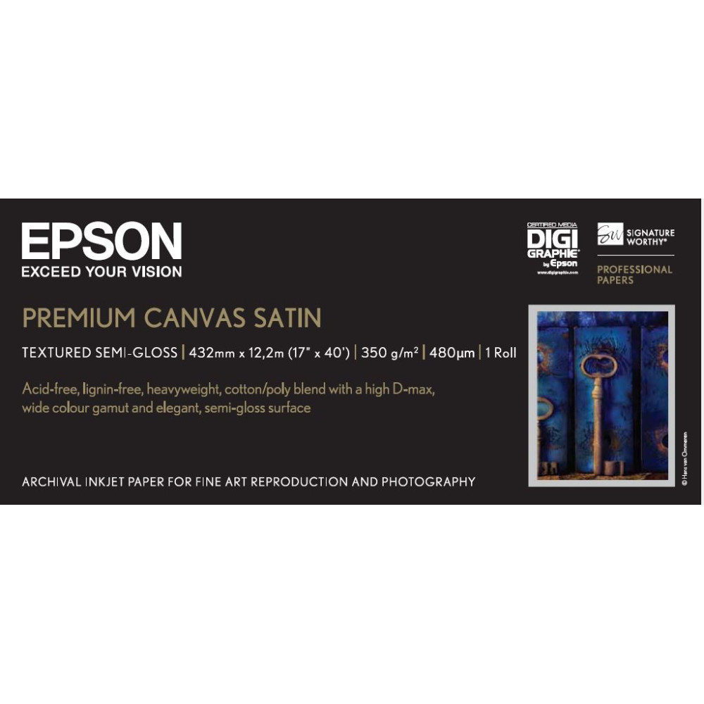 C13S041846 Epson GF Papel Premium Canvas Satin