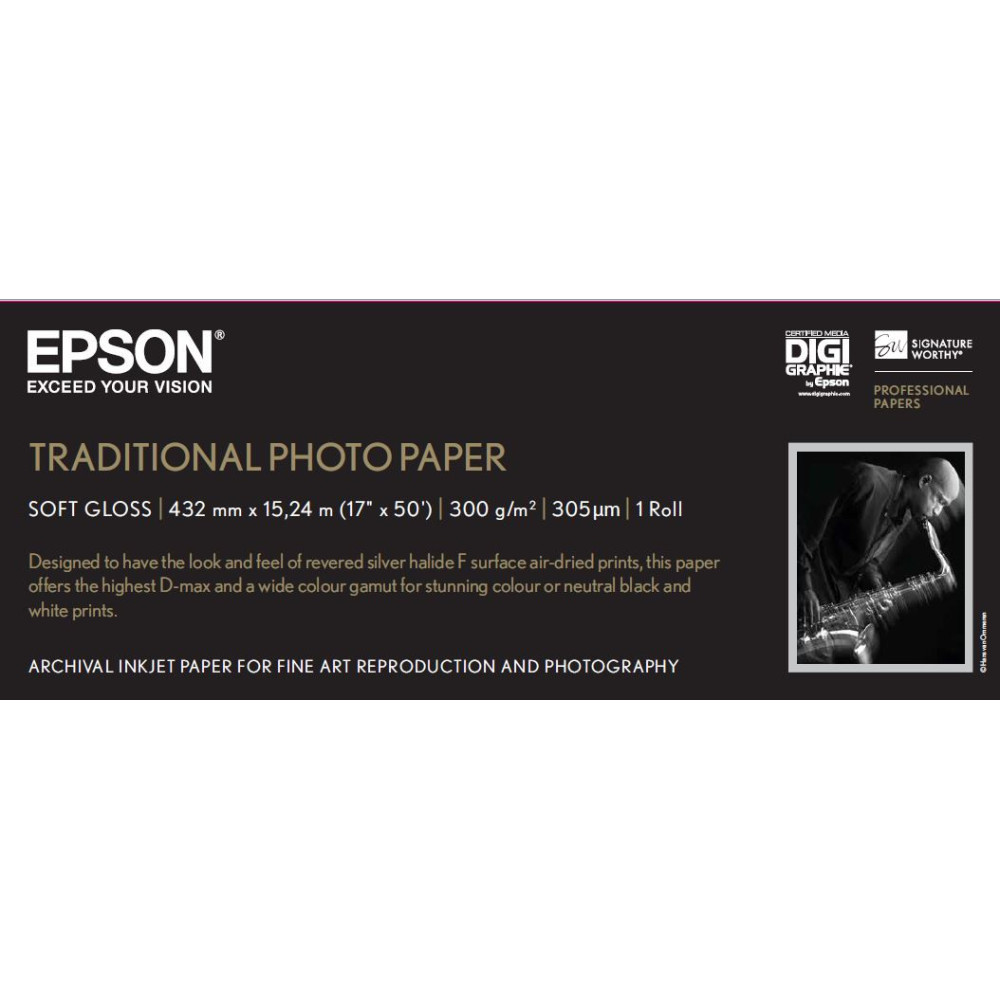 C13S045054 Epson GF papel Photo Traditional 17&quot  x 15