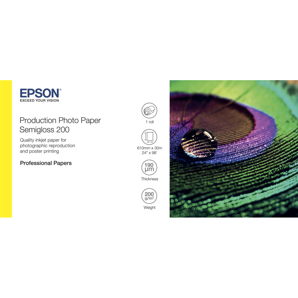 C13S450376 EPSON Production Photo Paper Semigloss 200 24 x 30m